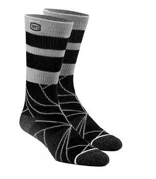 CALCETIN 100% FRACTURE ATHLETIC SOCKS BLACK SM/MD