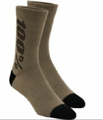 CALCETIN 100% RYTHYM MERINO PERFORMANCE SOCKS TAUPE LG/XL
