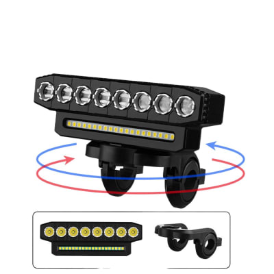 Luz led usb delantera 900 lm con bocina 130 db1