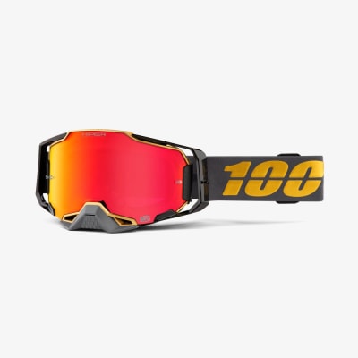 ANTIPARRA BICICLETA 100% ARMEGA GOGGLE FALCON 5 HIPER RED MIRROR LENS1