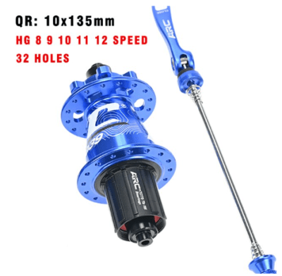 MAZA TRASERA ARC MT039 NUCLEO SHIMANO 32H, 10X35MM  BLUE