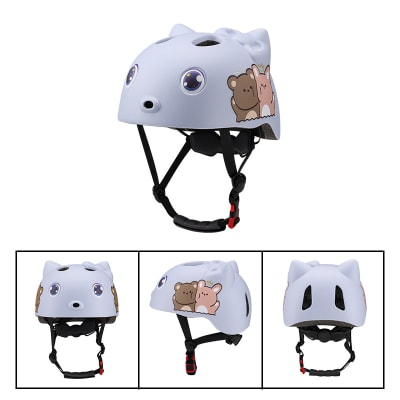 Casco para niños c/orejas gris xs1