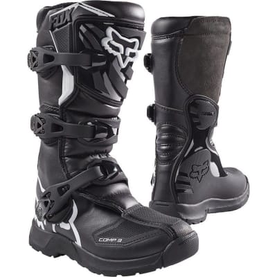 BOTAS MOTO NIÑO COMP 3Y NEGRO FOX3