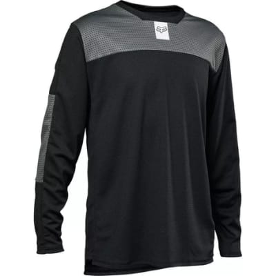 Polera Bicicleta Niño Defend Negro Fox1