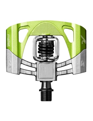 PEDAL CRANK BROTHERS MALLET 2 RAW/GREEN