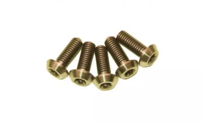 PERNOS A2Z DE TITANIO PARA FRENO DE DISCO 6PCS DORADOS