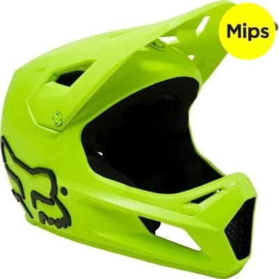 Casco Bicicleta Rampage Amarillo Fox TALLA L