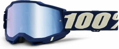 ANTIPARRA 100% ACCURI 2 GOOGLE DEEPMARINE - MIRROR BLUE LENS