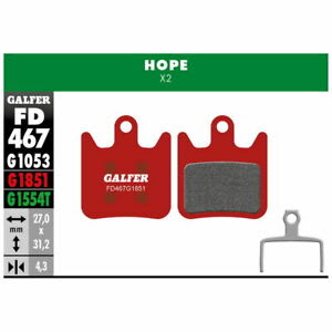 Pastillas GALFER X2 PARA FRENO HOPE COMPUESTO Advanced1
