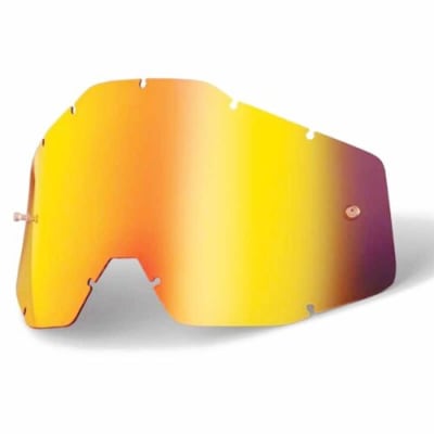 MICA 100% Lente De Repuesto Espejo Rojo Anti Niebla Humo Racecraft Accuri Strata Nuevo