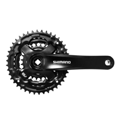 VOLANTE SHIMANO TOURNEY FC-TY501 6/7/8-SPEED, 170MM, 42X34X24T W/O CG, W/CRANK FIXING BOLT, BLACK, B