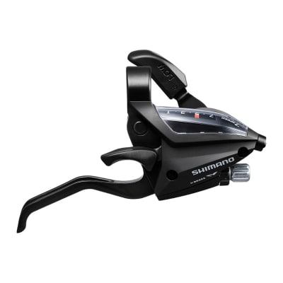 MANILLA CAMBIO FRENO SHIMANO 7V. ST-EF500-7R, DER. 2050MM EZ-FIRE PLUS, 2F-ALLOY, FOR V-BRAKE, BLACK