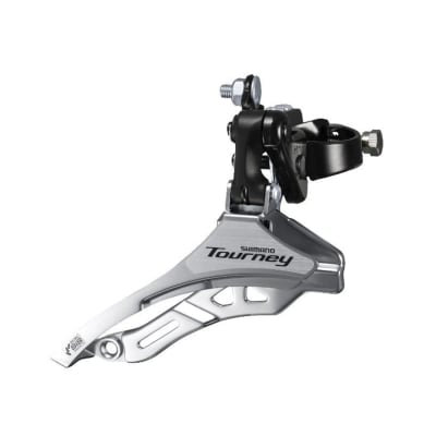 CAMBIADOR SHIMANO FRONT DERAILLEUR, FD-TY300, TOURNEY, BAND TYPE, SIS, DOWN ROUTE, 31.8MM,FOR 42T
