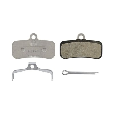 PASTILLA FRENO SHIMANO RESIN PAD W/O FIN (D03S-RX), PAD SPRING, W/SPLIT PIN, 1 PAR