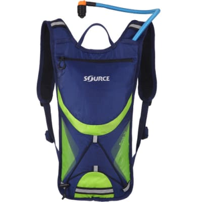 MOCHILA HIDRATA SOURCE BRISK 2L AZUL/VERDE