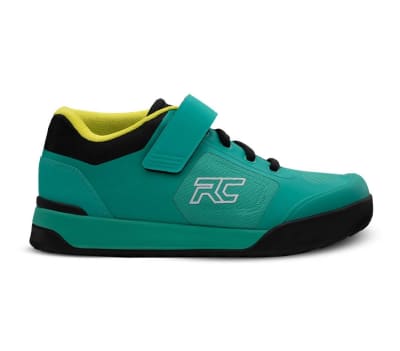 ZAPATILLAS BICICLETA RIDE CONCEPTS TRAVERSE RC MUJER TEAL/LIME CON FIJACIONES N37