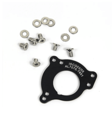 Adaptador de guia cadena de iscg 03 a iscg 05. O para cuadros sin anclaje iscg2