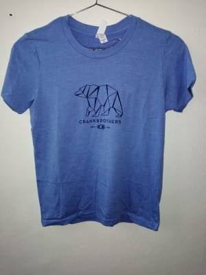 POLERA CRANK BROTHERS GEO BEAR KID BLUE SIZE: YOUTH MEDIUM