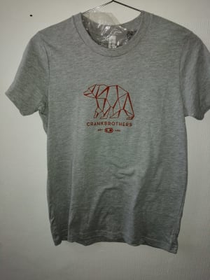 POLERA CRANK BROTHERS GEO BEAR KID GREY SIZE: YOUTH MEDIUM