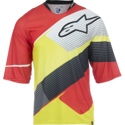 TRICOTA ALPINESTARS FREERIDE MANGA 3/4 ORANG/ YELLOW /WHITE /BLACK SIZE: L