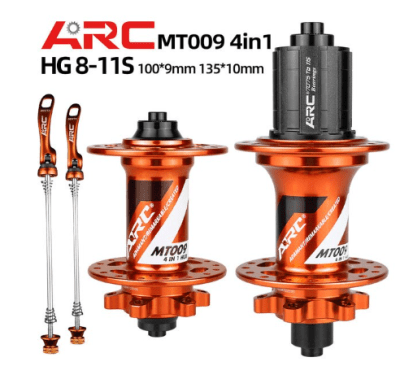 MAZA DELANTERA Y TRASERA ARC MT-009F/R ORANGE