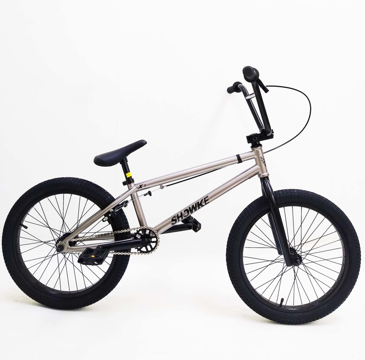 BICICLETA ARO 20 SHOWKE BMX ACERO PLATA MikeBikes