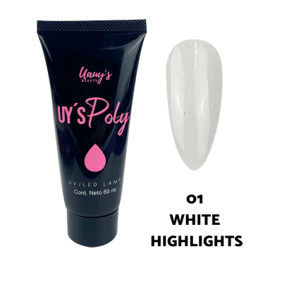Polygel Uauys Beauty (White Highlights) 60ml1