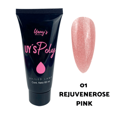 Polygel Uauys Beauty (Rejuvenerose Pink) 60ml