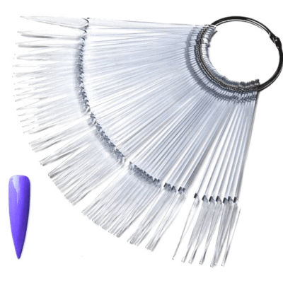 Abanico Stilleto Hueso o Traslúcido ( 40 unidades)1