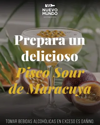 Prepara un delicioso Pisco Sour de Maracuyá en casa