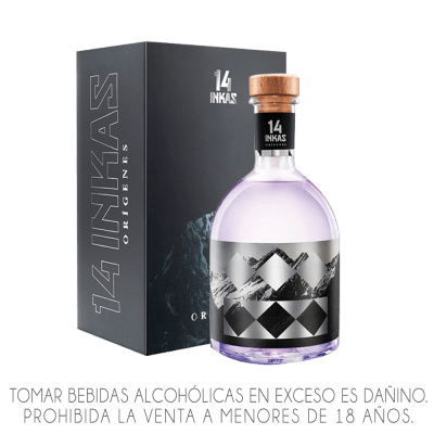 VODKA 14 INKAS ORIGENES Q EQORANI NEGRO X 750ML.
