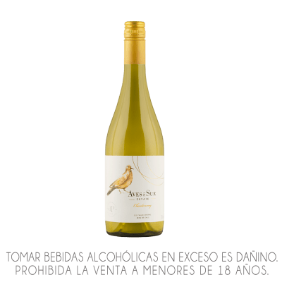 VINO AVES DEL SUR ESTATE CHARDONNAY X 750ML.