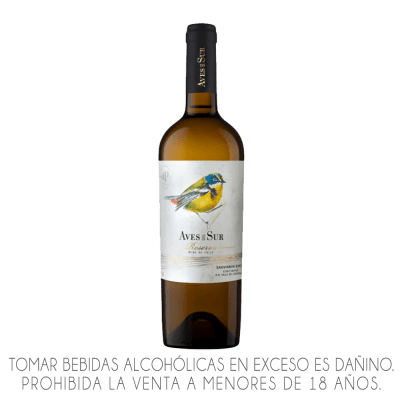 VINO AVES DEL SUR RESERVA SAUVIGNON BLANCO X 750ML.