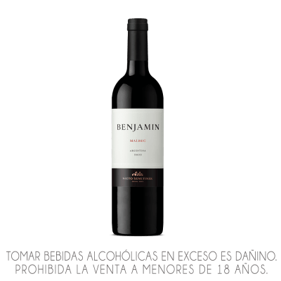 VINO BENJAMIN MALBEC X 750ML.
