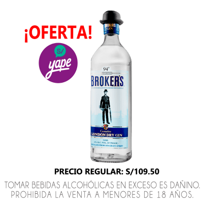 GIN BROKERS X 700ML