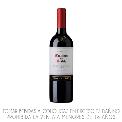 VINO CONCHA Y TORO CASILLERO DEL DIABLO X 750ML