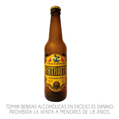 CERVEZA ARTESANAL PATRIOTA x 335ml.