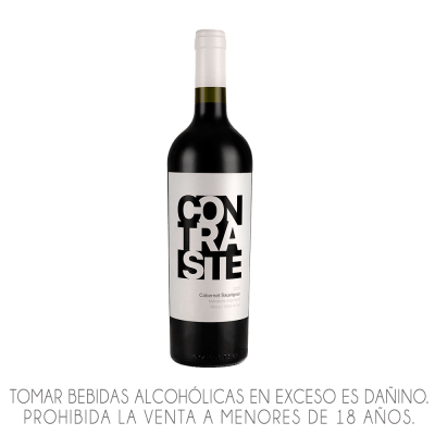 VINO CONTRASTE VARIETAL CABERNET SAUVIGNON  X 750ML.