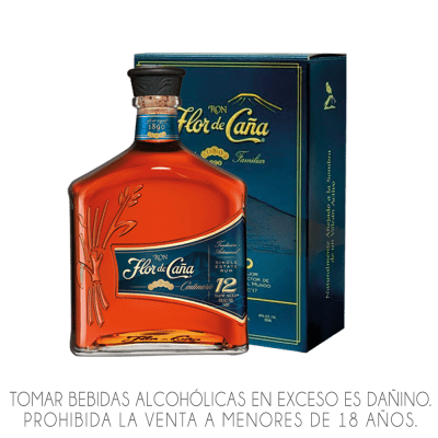 RON FLOR DE CAÑA 12 AÑOS