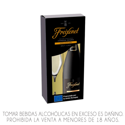 Cava FREIXENET Cordon Negro Botella + Copa