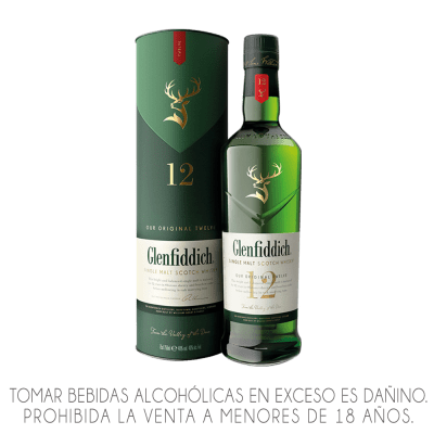 WHISKY GLENFIDDICH X 750ML.
