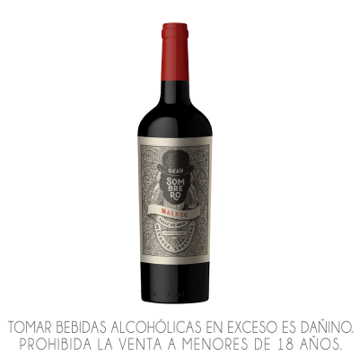 VINO GRAN SOMBRERO  X 750ML.