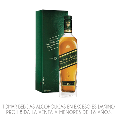 WHISKY JOHNNIE WALKER  GREEN LABEL X 750ML.