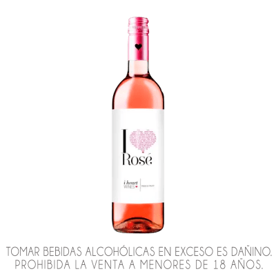 VINO I HEART ROSÉ X 750ML.