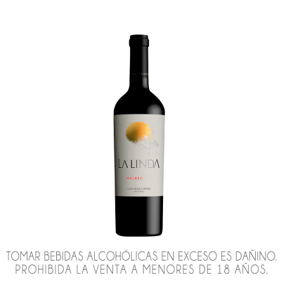 VINO LA LINDA MALBEC X 750ML.