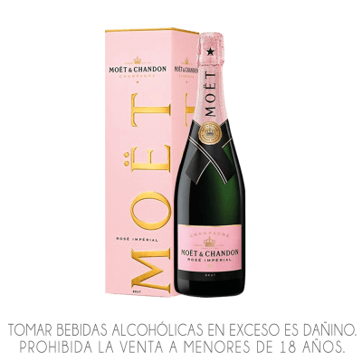 CHAMPAGNE MOET & CHANDON ROSÉ IMPERIAL X 750ML.