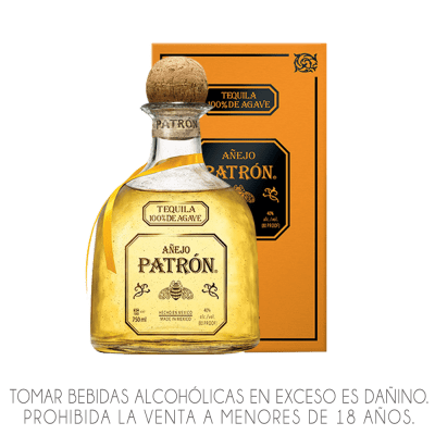 TEQUILA PATRON AÑEJO X 750ML