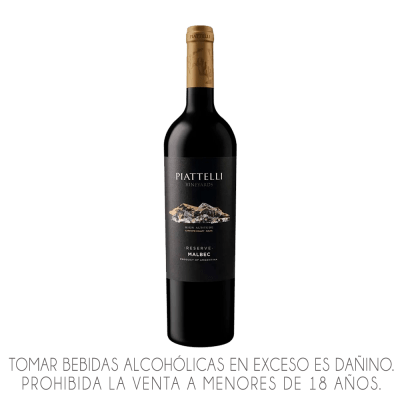 VINO PIATTELLI MALBEC X 750ML.