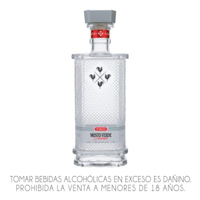 PISCO CUATRO GALLOS MOSTO VERDE NUEVA PRESENTACION  X 700ML.