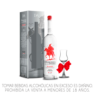 PISCO  MV DEMONIO DE LOS ANDES LEYENDA  X 700ML.